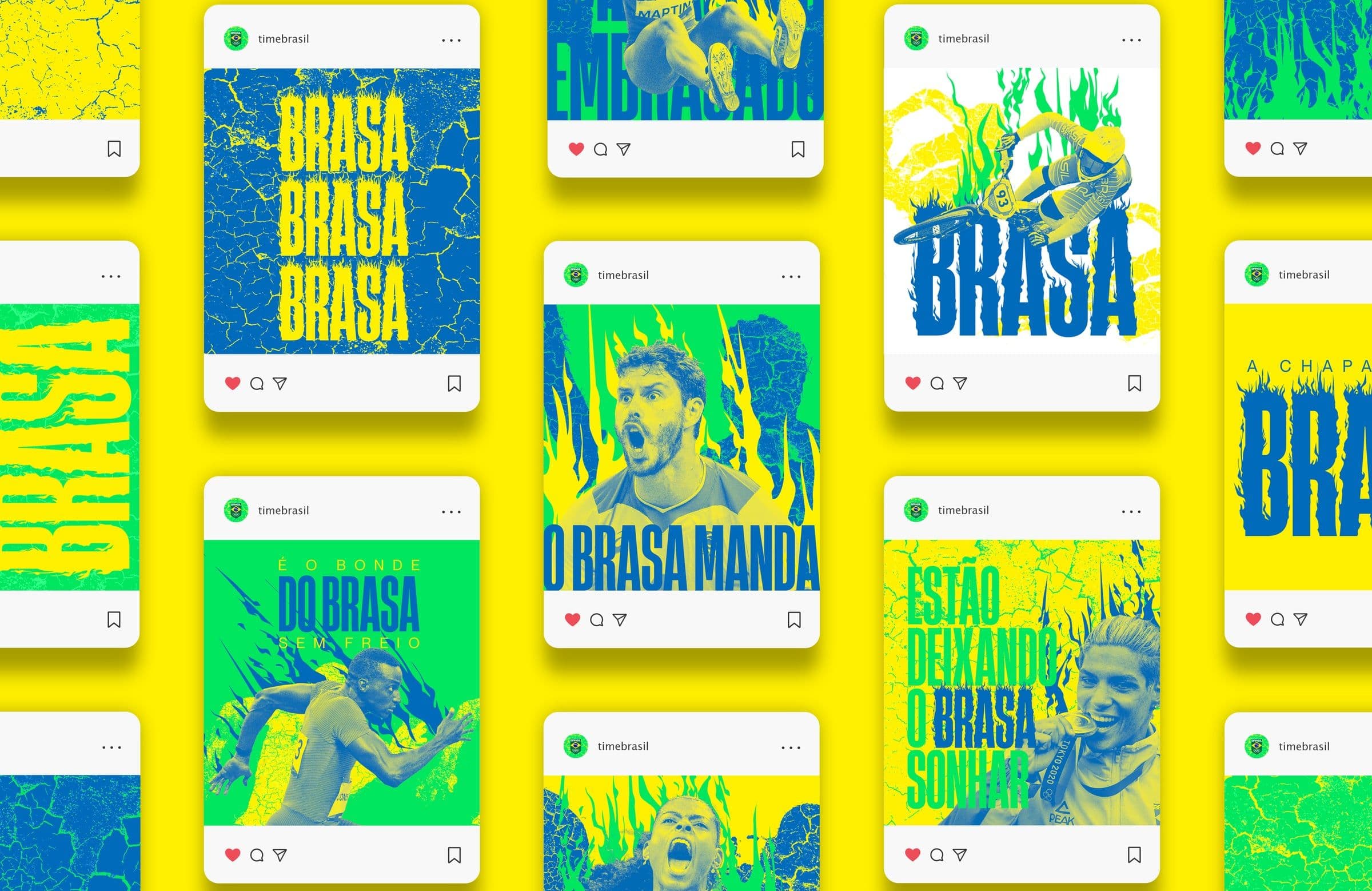 Manda Brasa — peças nas redes